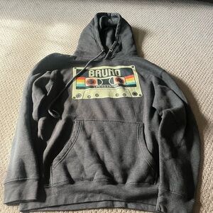 Gray Bruno Hoodie with Cassette Design